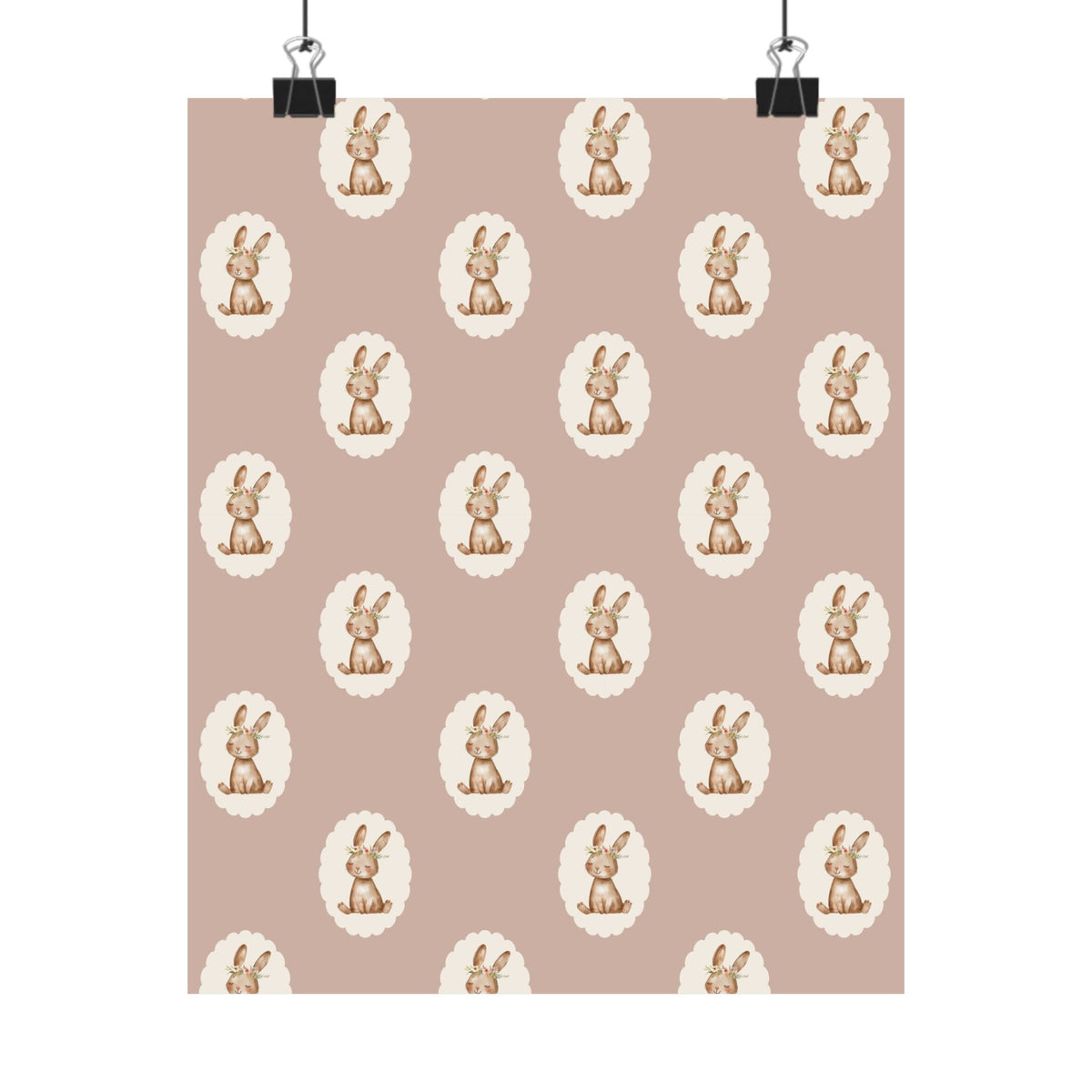 Floral Bunny Print