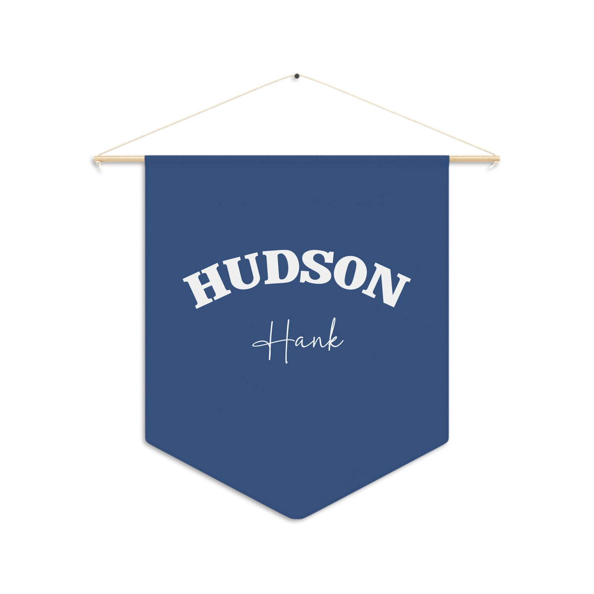 Custom Name Navy Pennant