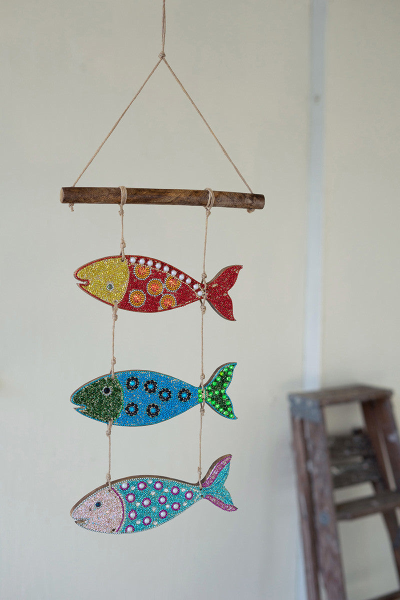 Beaded Fish Wall Decor