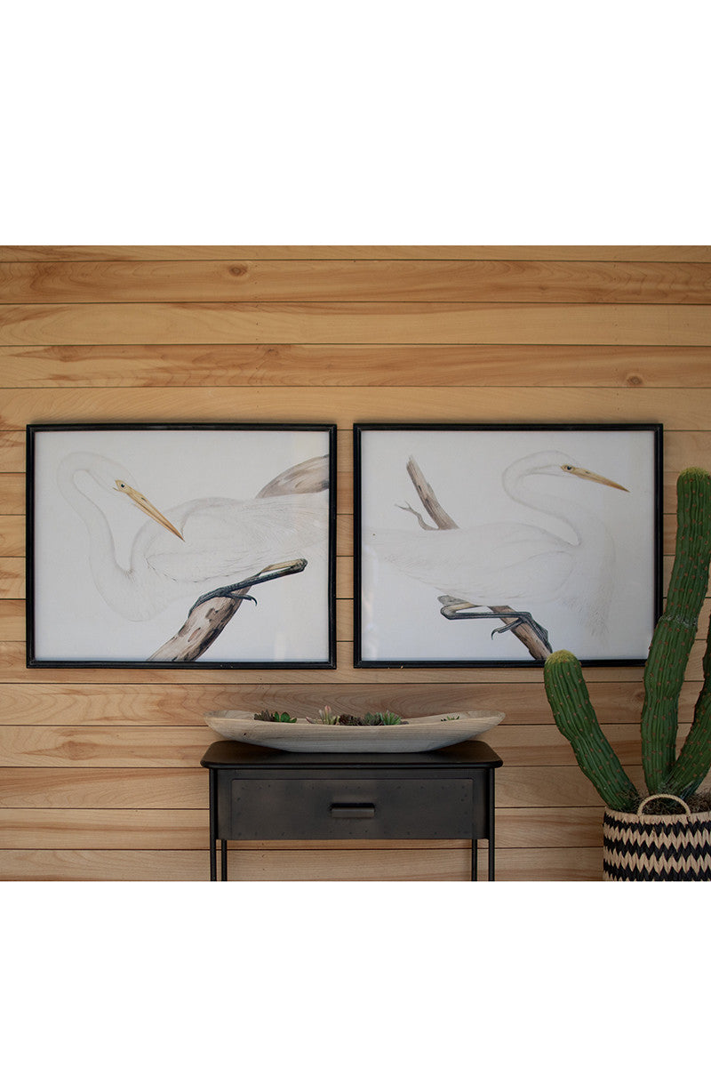 Two Framed Heron Prints