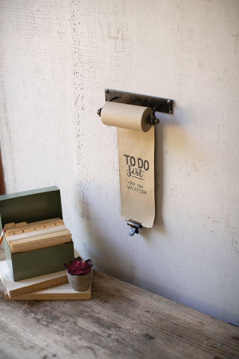 Hanging Note Roll With One Brass Clip