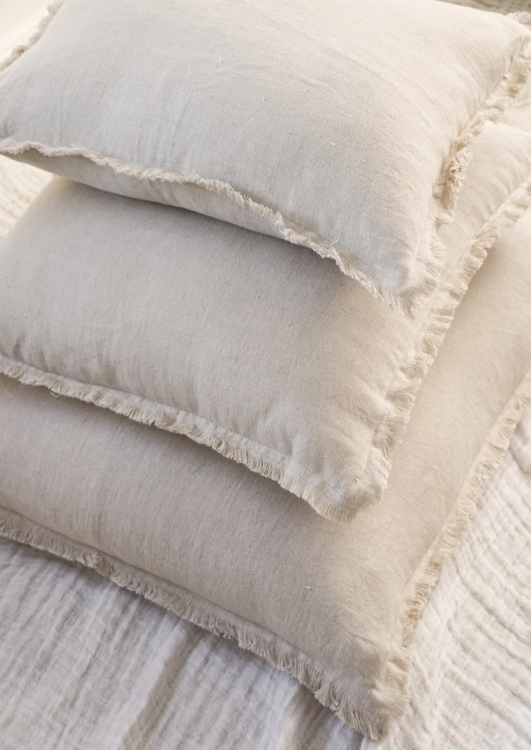 Beige Linen Pillows
