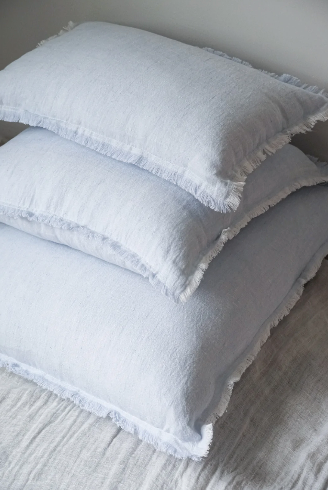 Sky Blue Linen Pillows