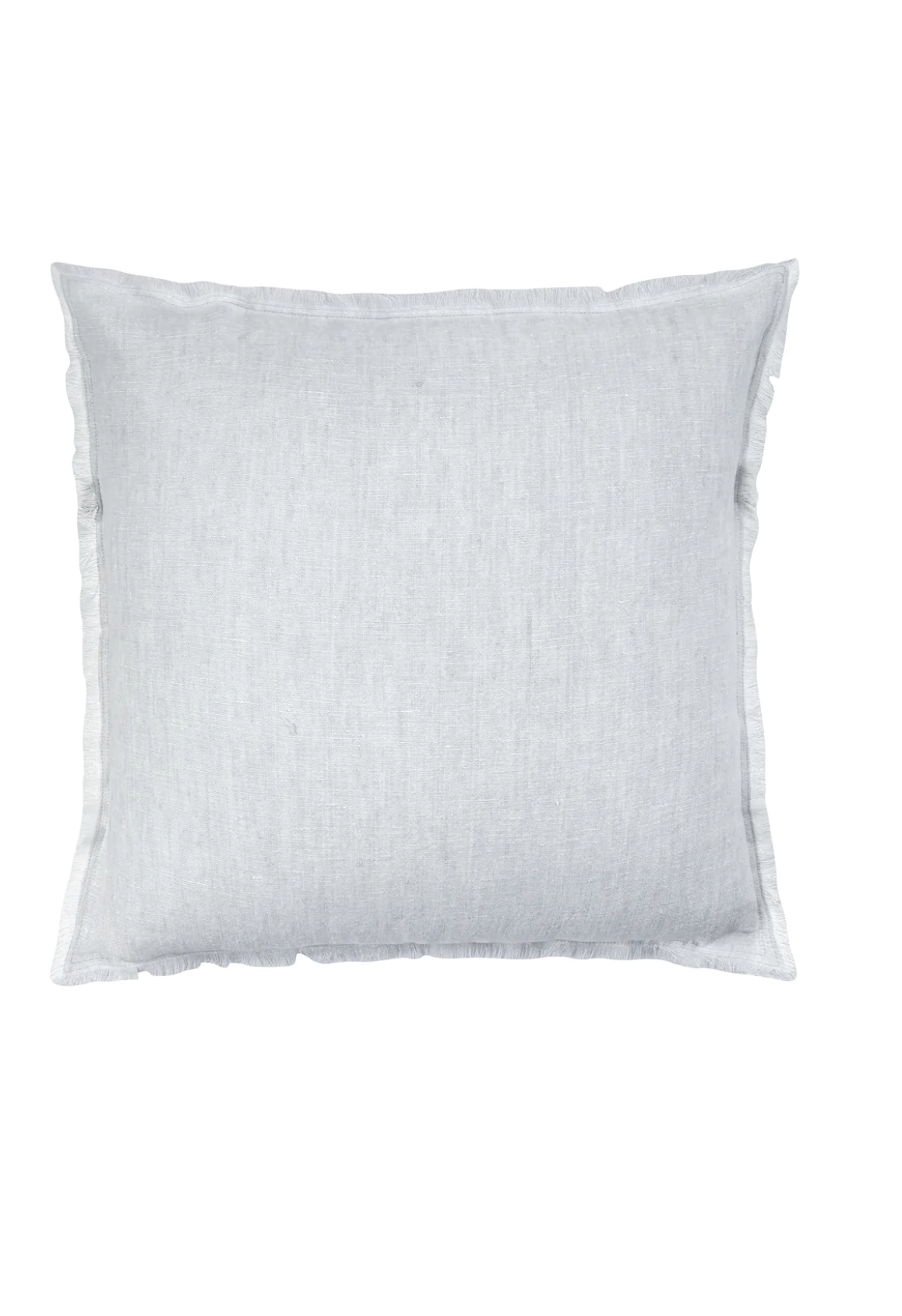 Light Grey Crossdye Linen Pillows